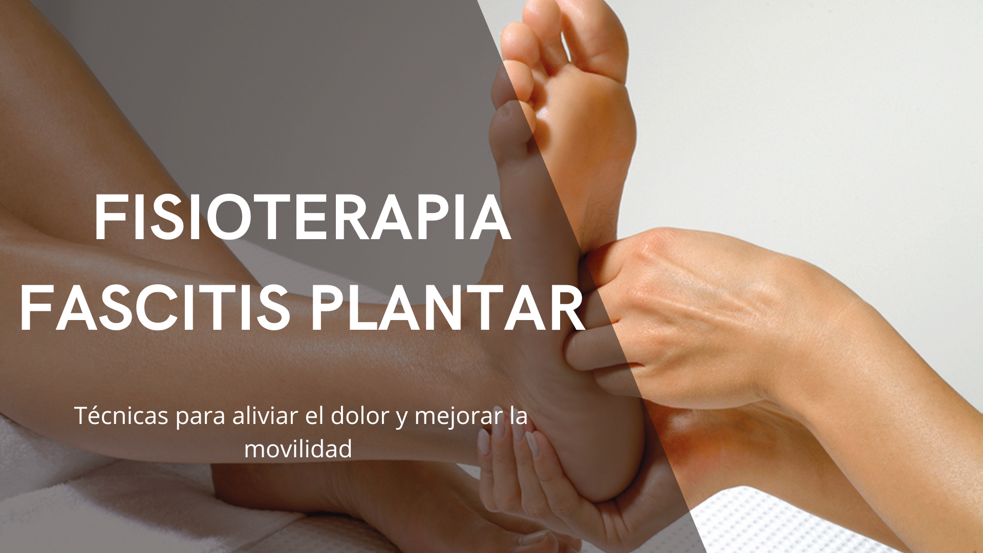 Ejercicio de fisioterapia para aliviar el dolor por fascitis plantar en la planta del pie