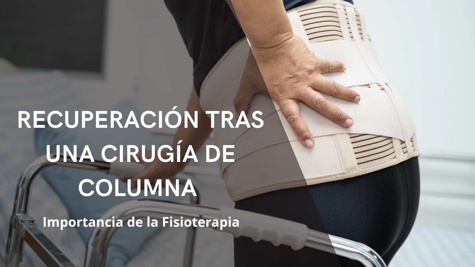 Fisioterapia post cirugía de columna en clínica de Guadalajara, con ejercicios de rehabilitación para recuperar movilidad y aliviar dolor de espalda.