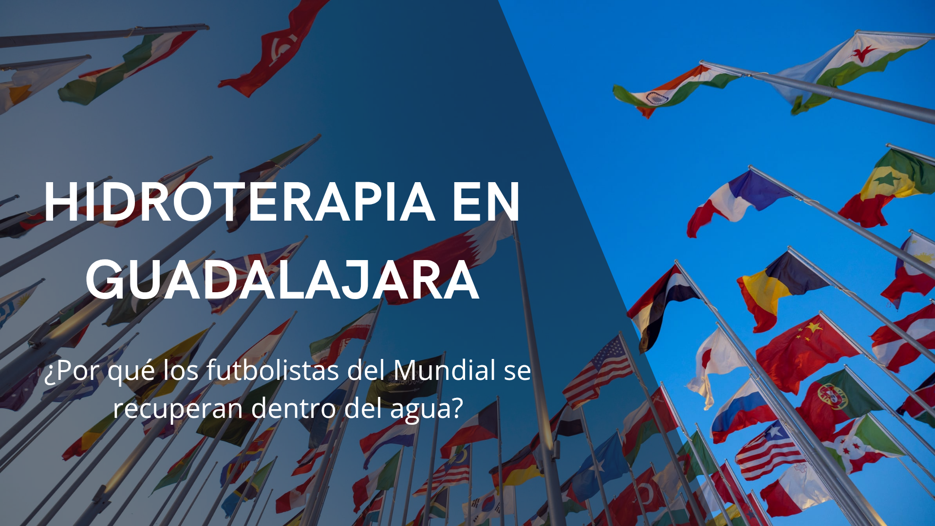Futbolista realizando hidroterapia para favorecer la recuperación muscular después de un partido.
